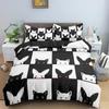 Мультяшные животные 3D узор собаки Удобный пододеяльник Наволочка Постельный набор Детская спальня Декорация Домашний текстиль