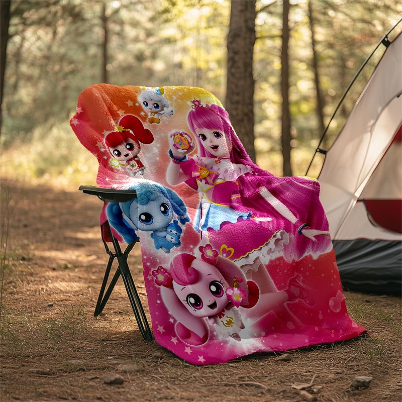 Twinkle Catch Teenieping Theme Printed Blanket - Perfect for Couch, Bed, Travel & Outdoor Use | Machine Washable, Cozy & Durable.