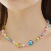 VVV Glass Heart Mix Bead Necklace