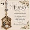 Christmas Santa Keychain Theme Pendant, Reindeer Snowman Angel Hanging Decor, Metal Bag Ornament Backpacks School Bags Decorative Charm, Xmas