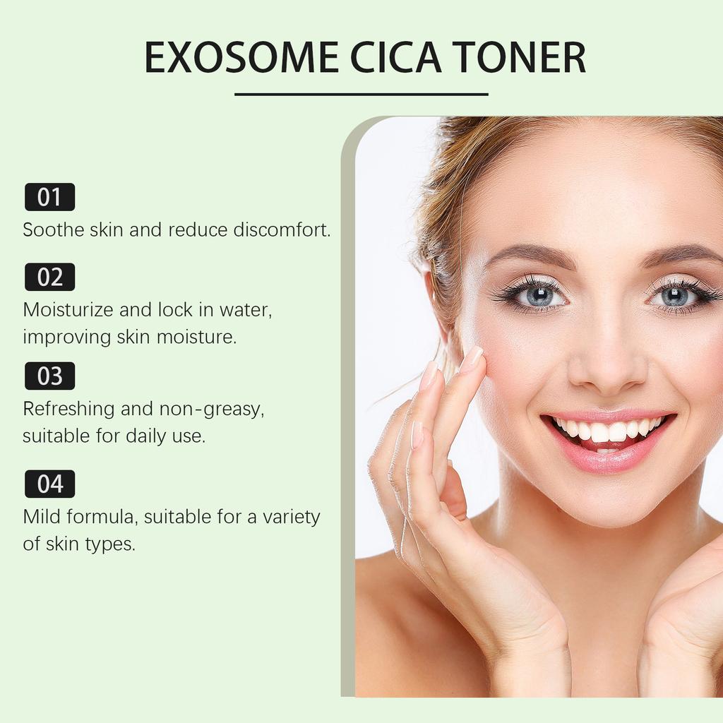 Тонер OUHOE Centella, Ежедневное увлажнение лица, Удержание влаги, Успокаивающий, Восстанавливающий, Очищение кожи, Вода для ухода за кожей, Сужение пор, 100 мл