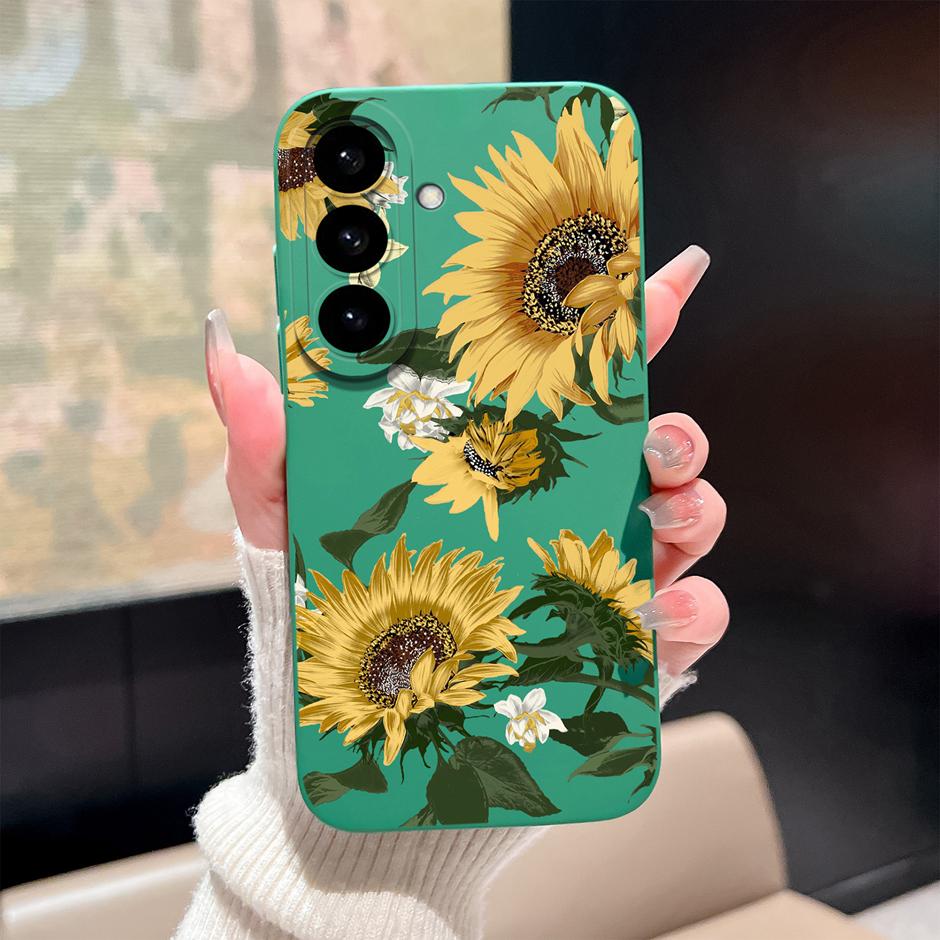 Чехол Для Samsung Galaxy S26 Plus Ultra Мультяшный Цветочный Узор Силиконовый Защитный Чехол Для SamsungGalaxyS26 Plus S26Ultra Funda