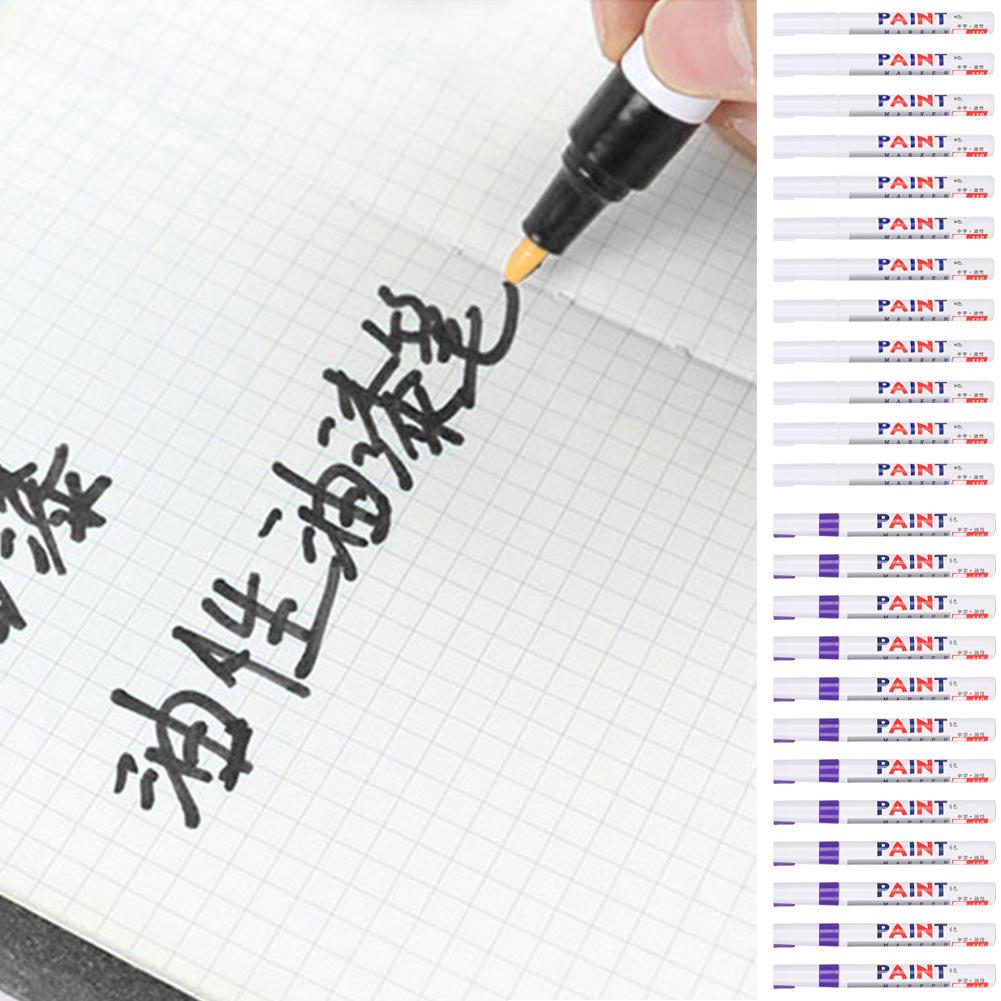 2 коробки стержни для маркера-краски Заправка Заметка Проверка шин автомобиля Ремонт Масло Водонепроницаемый Постоянный Маркер-знак