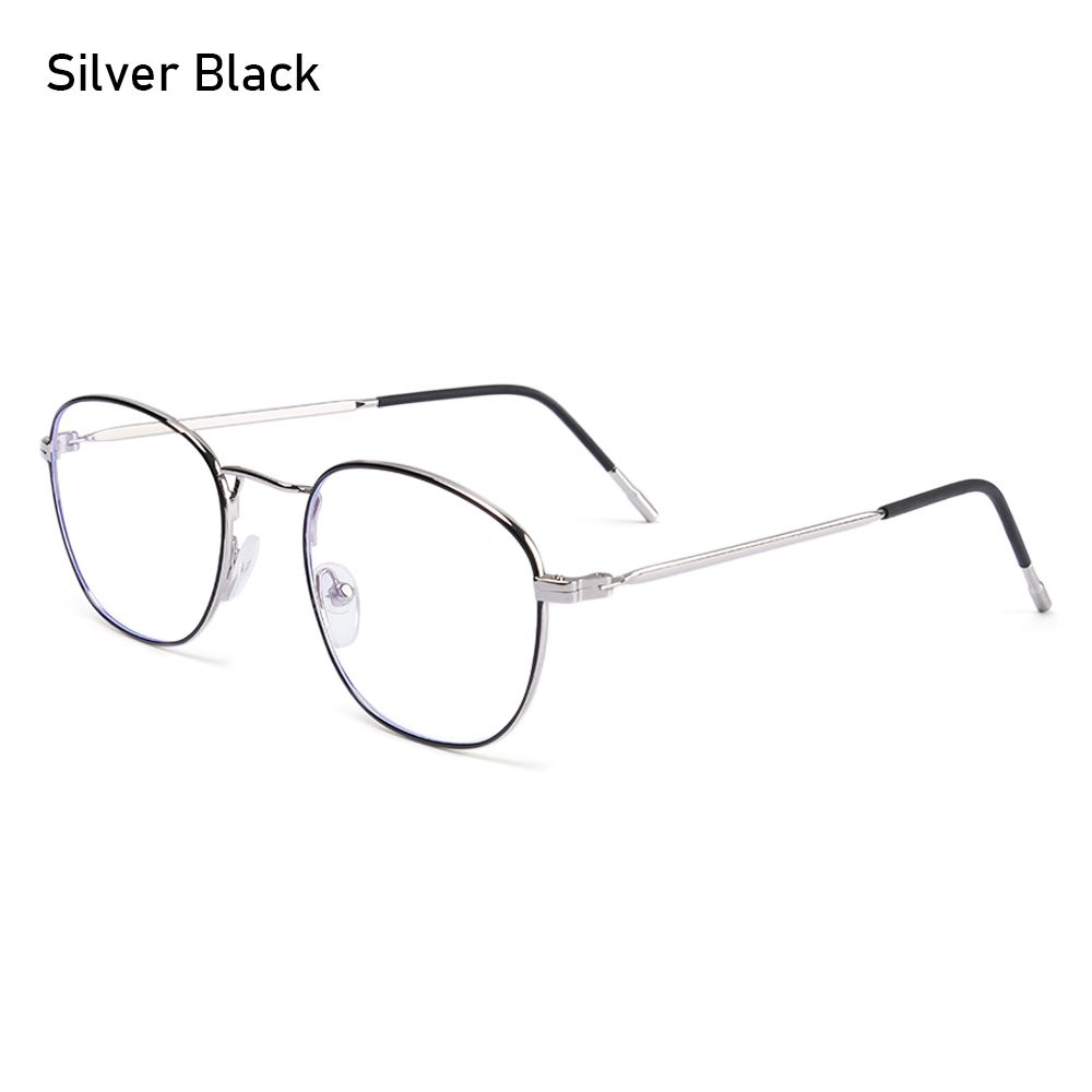 Men Women Eye Protection Portable Metal Eyeglasses Anti-Blue Light Glasses Ultra Light Frame Computer Goggles