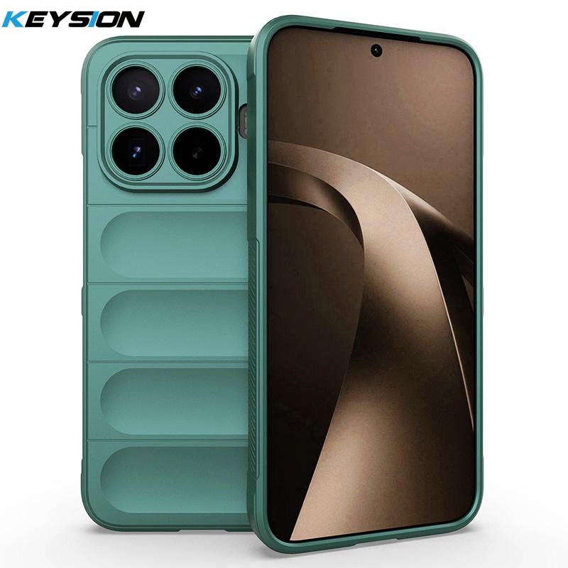 KEYSION Прочный противоударный матовый чехол для телефона Xiaomi 17T Pro 5G Противоскользящая мягкая силиконовая задняя крышка для телефона Xiaomi 17T 5G