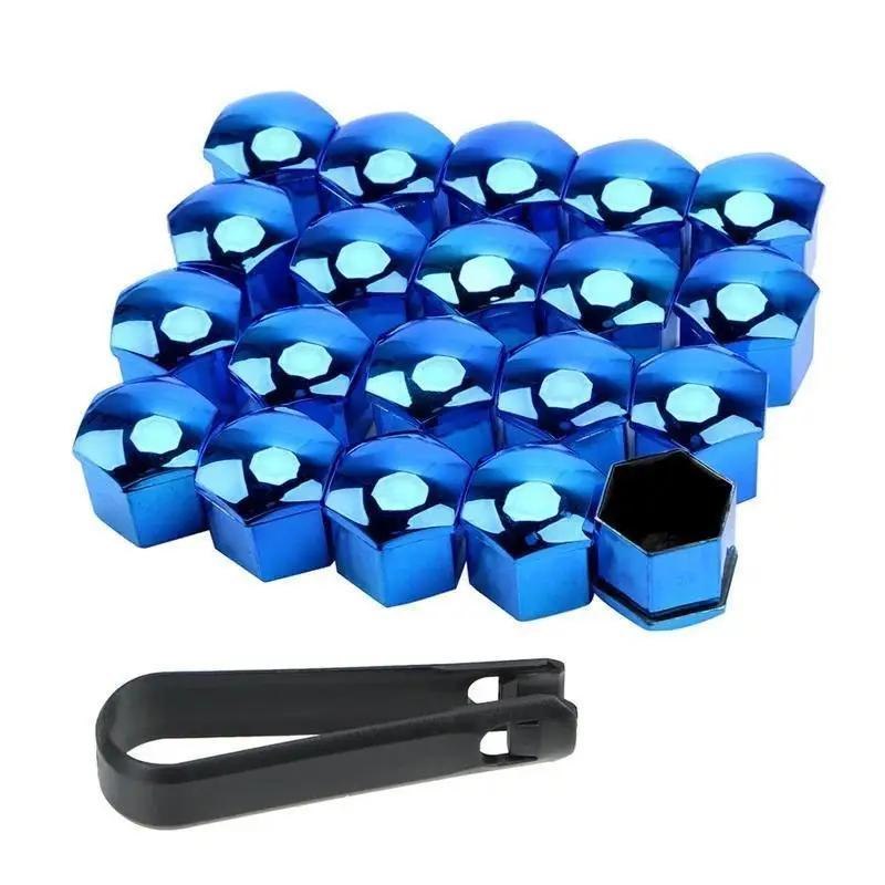 New 20 Pcs Screw Cover Anti-rust Bolt Rims Exterior Decoration Suitable Car Wheel Nut Caps Decorative