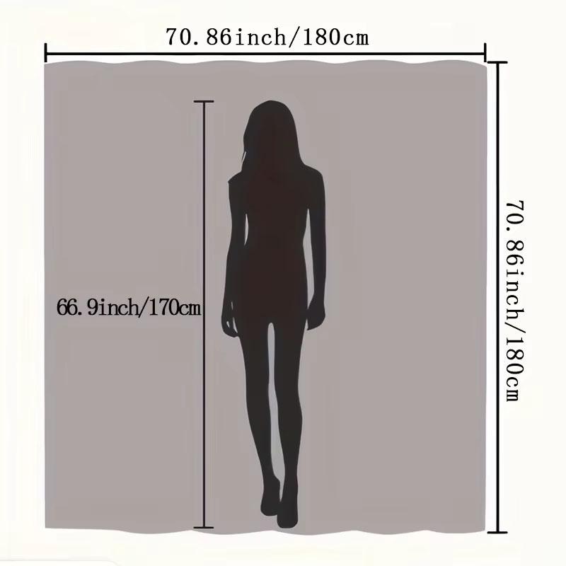 1 шт. Шикарная шторка для душа с принтом сардин - Яркий цифровой принт, декор для ванной комнаты с художественным дизайном рыб, полиэстер, декор сардин