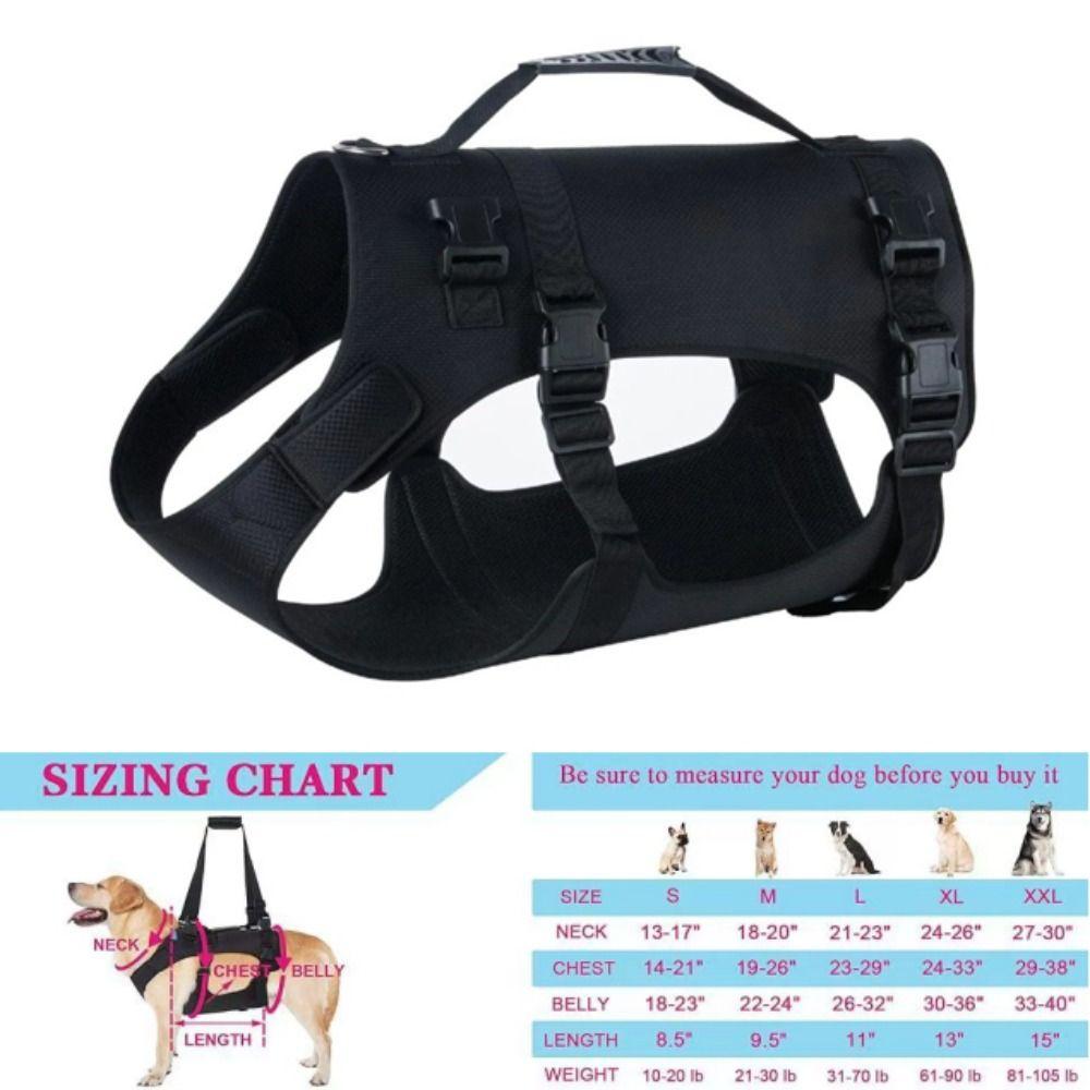 Full Body Support Dog Lift Harness Adjustable Dog Harness Help for Weak Hind Legs, Stairs & Cars