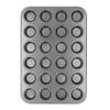 24 Cup Muffin Pan Nonstick Carbon Steel Small Round Pancake Cupcake Baking Tray for Home Kitchen