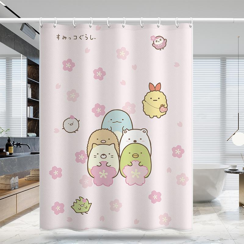 Утолщенная водонепроницаемая занавеска для ванной комнаты, устойчивая к плесени, занавеска для душа, занавеска для душевой перегородки, занавеска для душа, занавеска для ванной комнаты, бесплатная перфорация