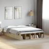VidaXL Bed Frames Sonoma Oak 135x190 Cm Engineered Wood, Bed, Double Bed, Storage Bed, Bed Base, Furniture of 3280589