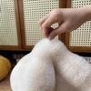Мягкая лежанка для питомцев из искусственного кроличьего меха, круглая подушка, теплая зимняя спальная подстилка для кошек и собак, напольный коврик, диаметр 30 см