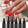 Набор лаков для ногтей в виде ручек, 6 штук, быстросохнущие, долговечные, кисти для граффити-росписи для маникюрного салона, педикюра, дома, для начинающих