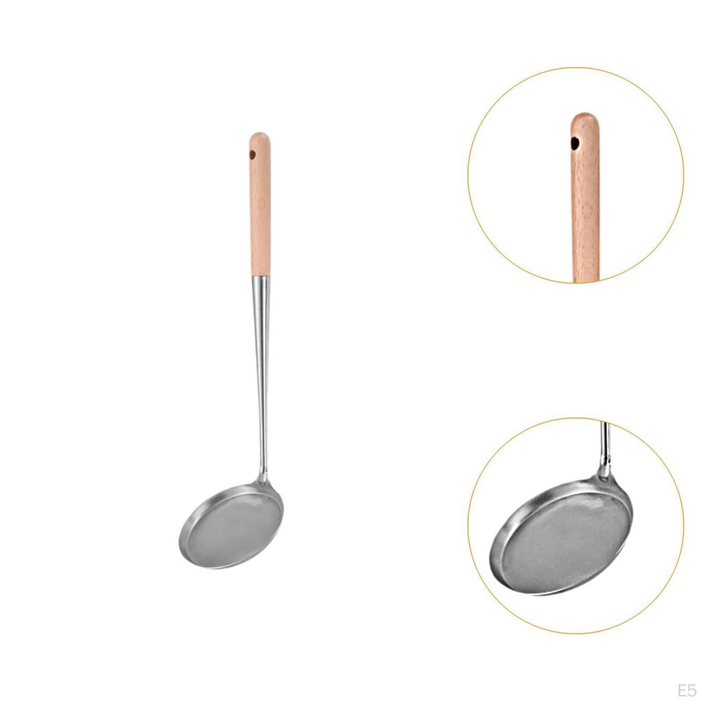 Ложка для жарки тортов Кухонная утварь Ручка с защитой от ожогов Простота использования Половник для приготовления розеток