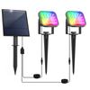 T-SUN RGB/3000K/6000K Солнечный садовый светильник Энергосберегающий 2 в 1 Солнечный светильник Садовый декор Супер яркий ландшафтный прожектор