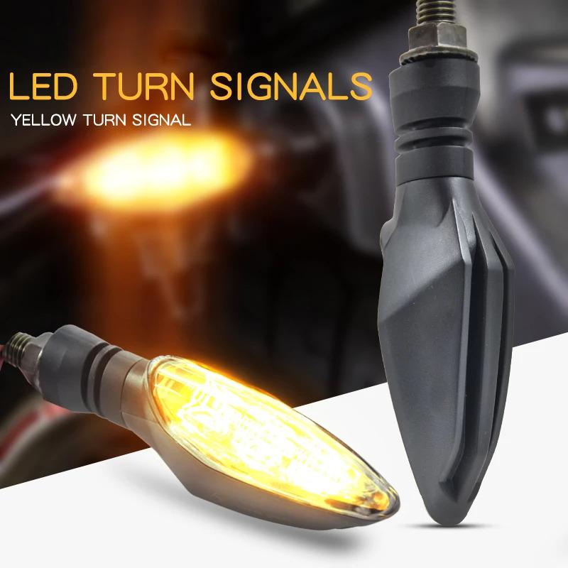 Universal Motorcycle LED Turn Signals Lights Waterproof Warning Indicator Turning Lamp Motorbike Scooter Flashers Lighting