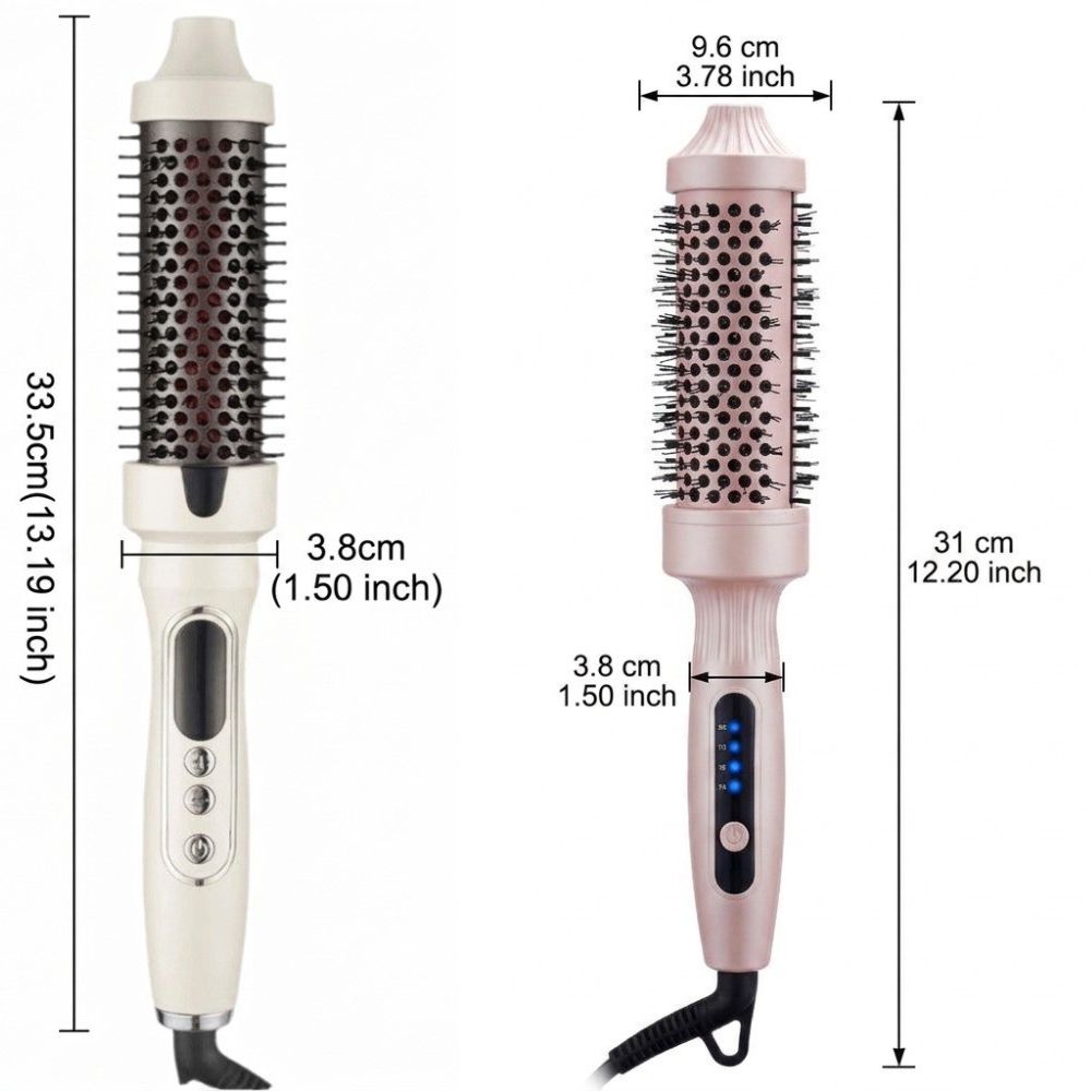 Curling Curling And Straightening Hair Brush 2 In 1 Fluffy Volume Hair Care Styling Tool  Home Use