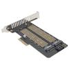 Riser Card SSD to PCIE SATA DualDisk Transfer Expansion Card for Windows OS X LINUX