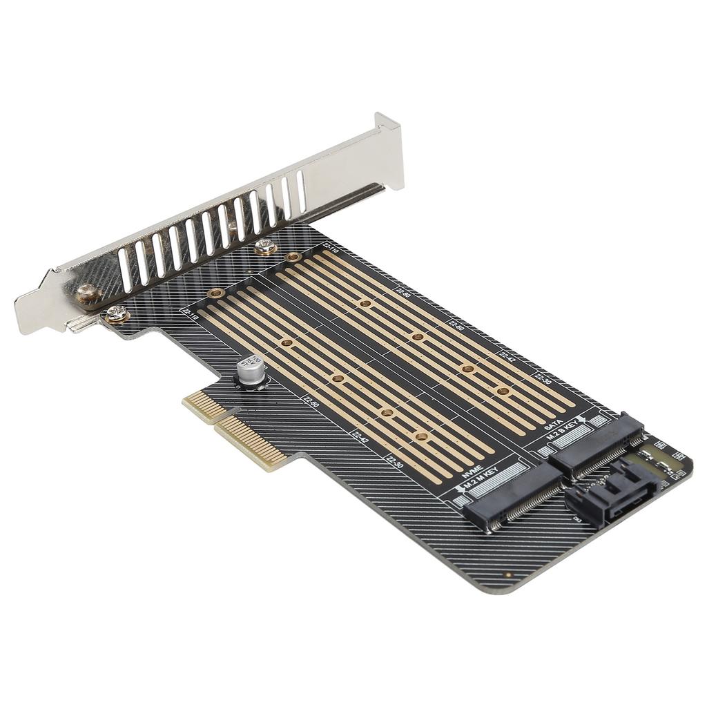 Riser Card SSD to PCIE SATA DualDisk Transfer Expansion Card for Windows OS X LINUX