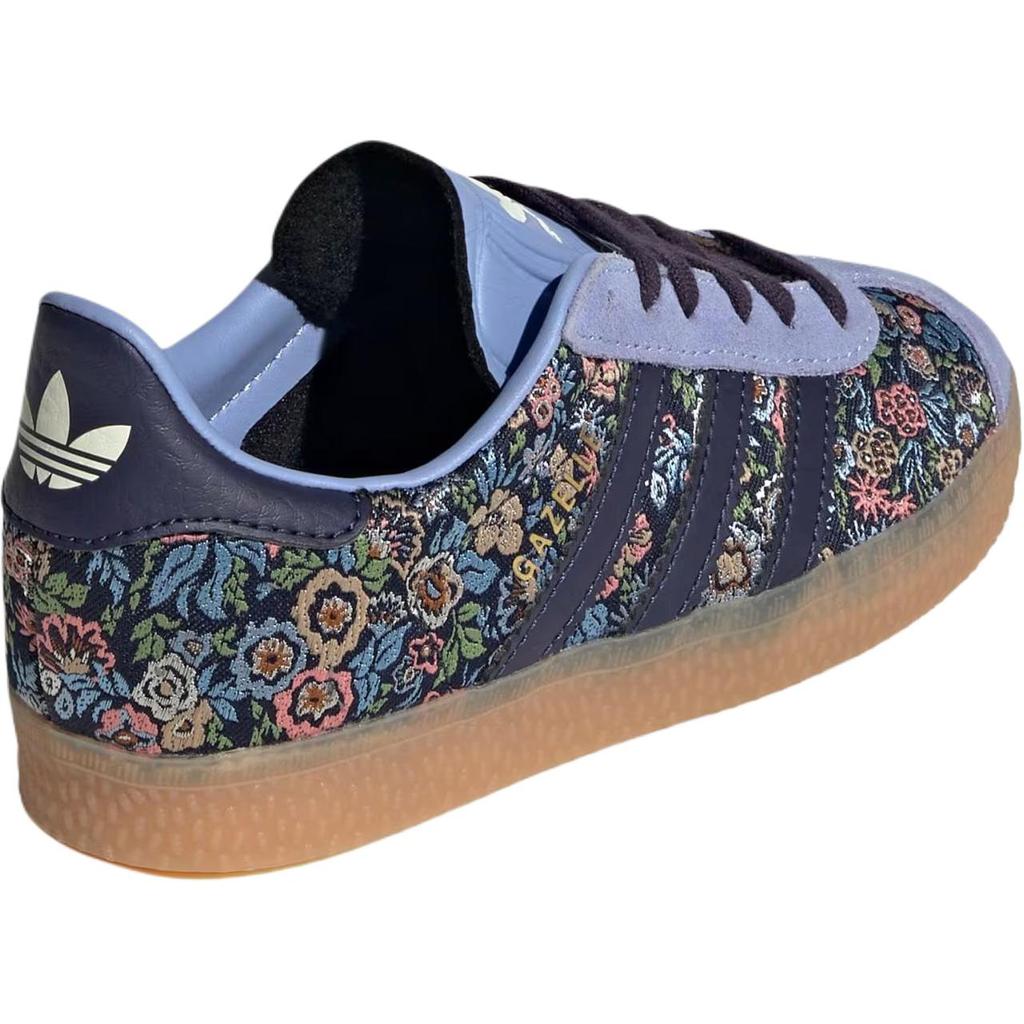 Liberty London x adidas Gazelle K Цветочная вышивка Детские кроссовки Синий Цвет поставщика Резина JH5209