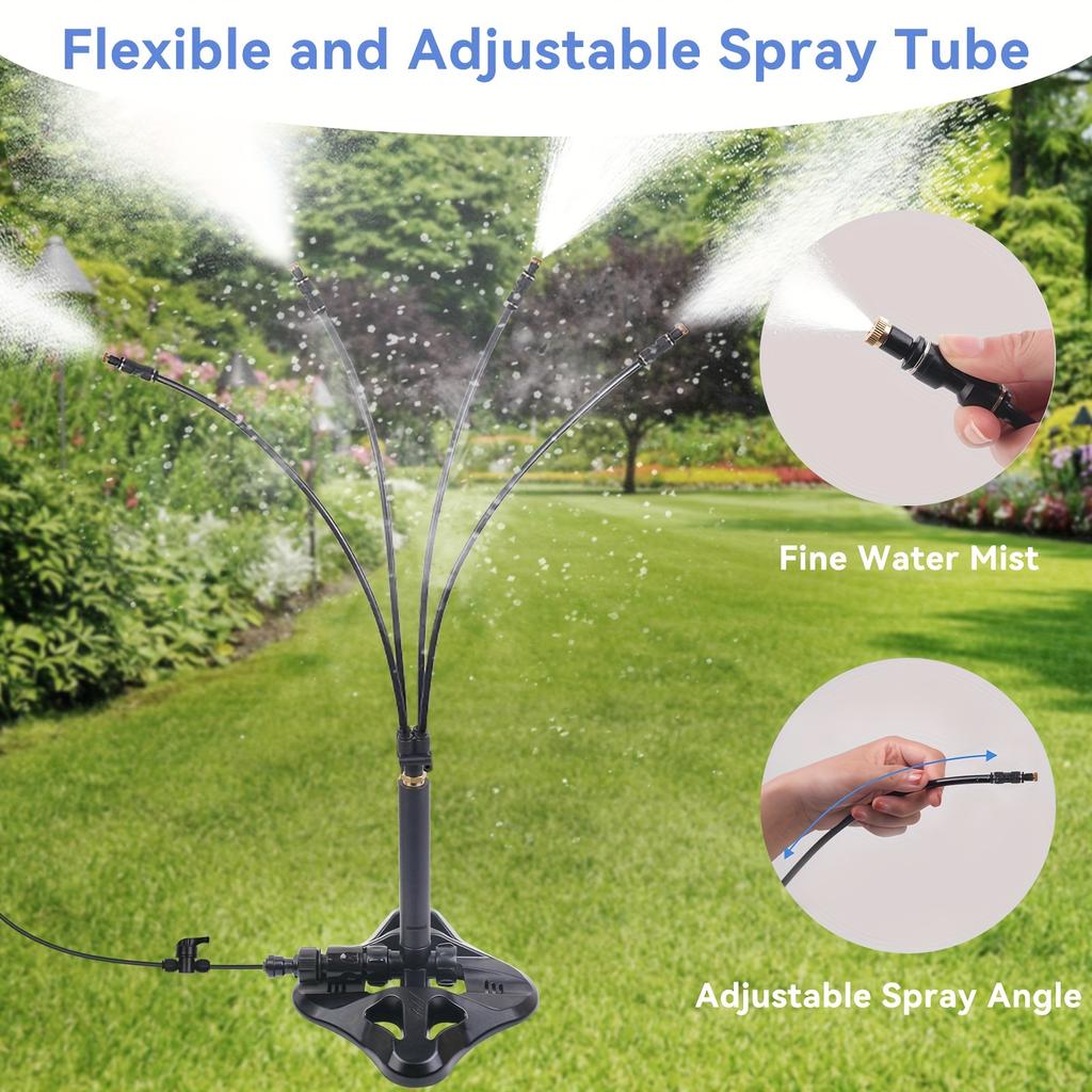 1 упаковка, стационарные распылители для наружного применения на террасе, 26,2-футовая переносная система распыления для охлаждения на открытом воздухе, стационарная система распыления для охлаждения