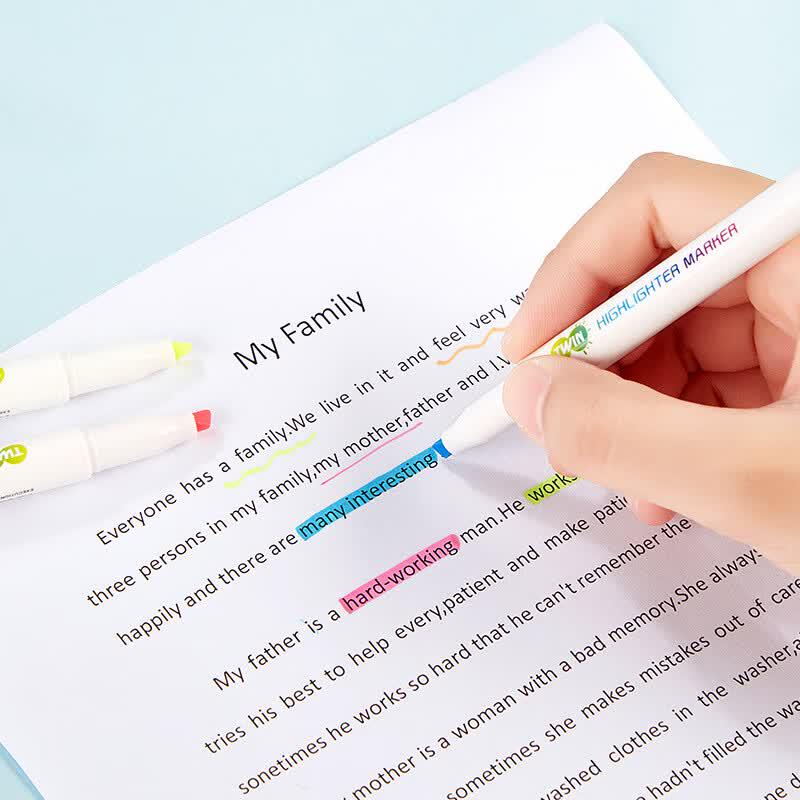 LETO Dual-Tip Highlighter Pen Set