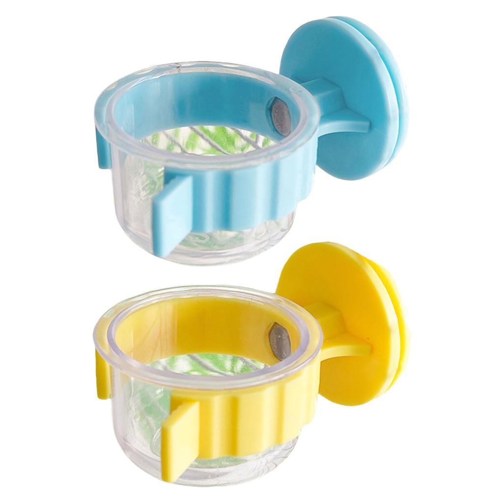 2 шт. прочные миски для птиц из ПЭТ, кормушка с зажимами для корелл, попугаев, ара, зябликов, неразлучников, мелких животных