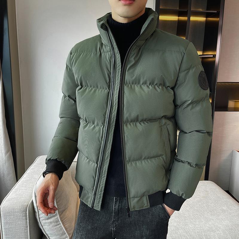 Утепленная зимняя куртка мужская повседневная куртка с воротником-стойкой утолщенная утепленная куртка ветрозащитная и холодная молодежная утепленная куртка модная куртка