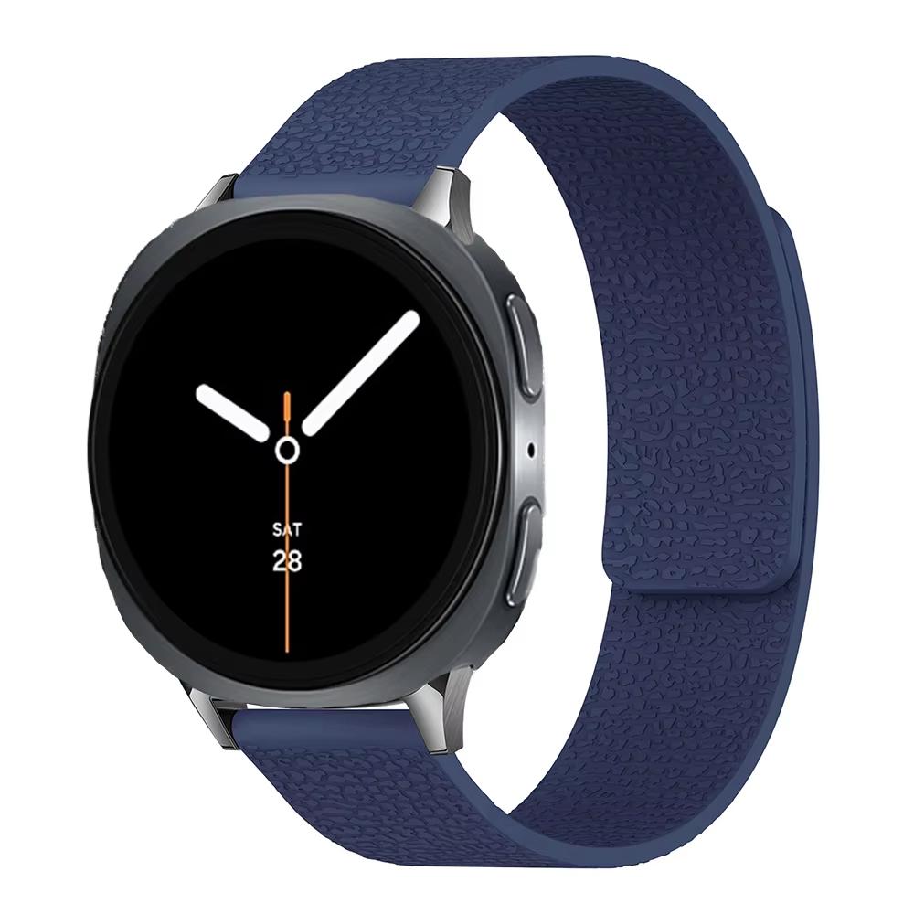 Браслет для Samsung Galaxy Watch 8 классический ремешок 46 мм Силиконовый с узором личи Магнитная застежка Ремешок Galaxy watch 8 40/44 мм