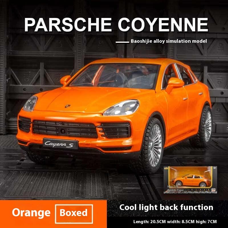 LYZRC Large 1:24 Porsche Cayenne SUV Miniature Collection Simulation Die-cast Alloy Car Sound and Light Vehicle Toy Car Children's Gift
