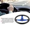 14in 350mm   Racing Steering Wheel Aluminum PU Lther Car Sport Racing Drift Steering Wheel Blue