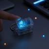 Portable Fidget Toy 2/3/4-Keys Keyboard with LED Light, Stress Relief Push Mechanical Keychain Button Finger Clicker, Pocket Size