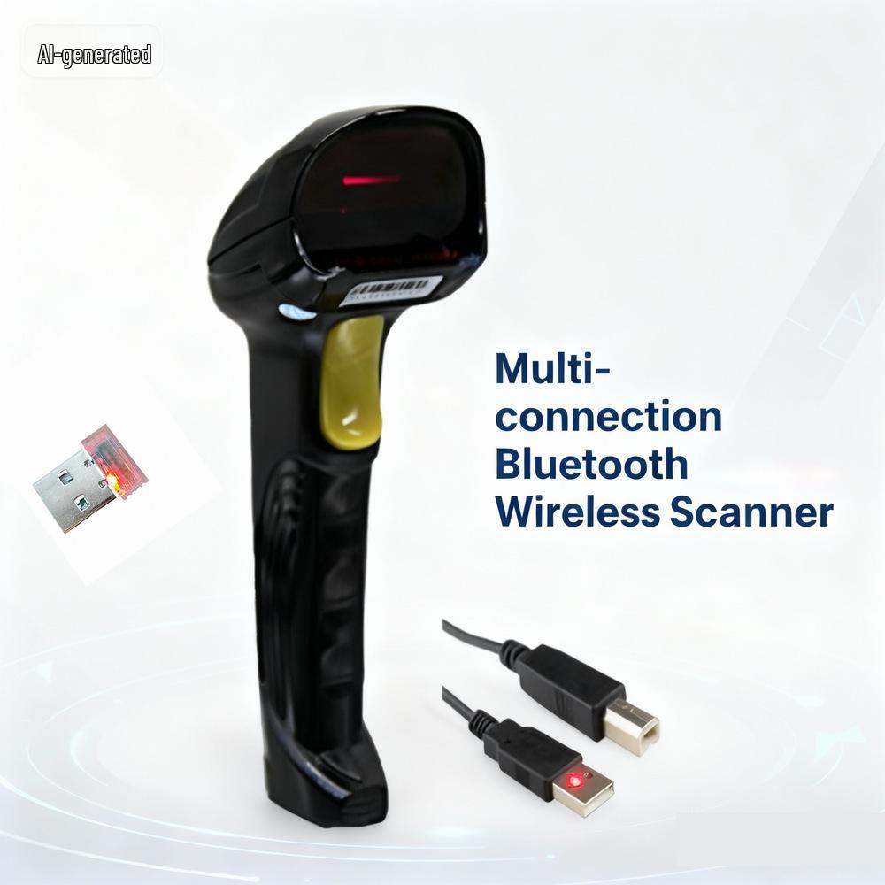 Беспроводной сканер штрих-кодов QR и 1D с Bluetooth для логистики и аптек