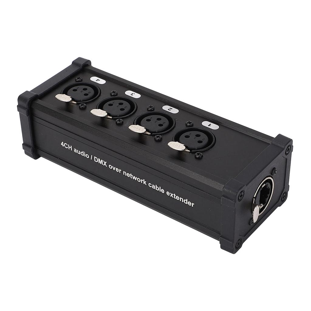 XLR Cable Box Extender 4 Channel Female Lighting Conversion Digital Multi Network XLR Cable Box