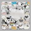 50 Sheep Personality Plant Stickers for Laptop, Car, and Scooter Decoration