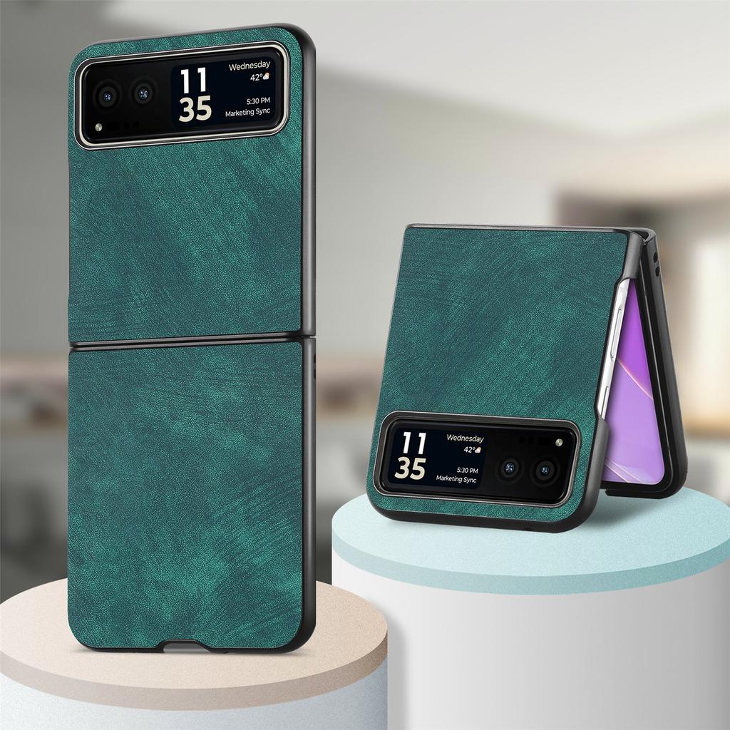 Применимый чехол для складного мобильного телефона Moto Razr11, однотонная кожаная на ощупь ПУ кожа, защитный чехол 11Ultra сверху и снизу