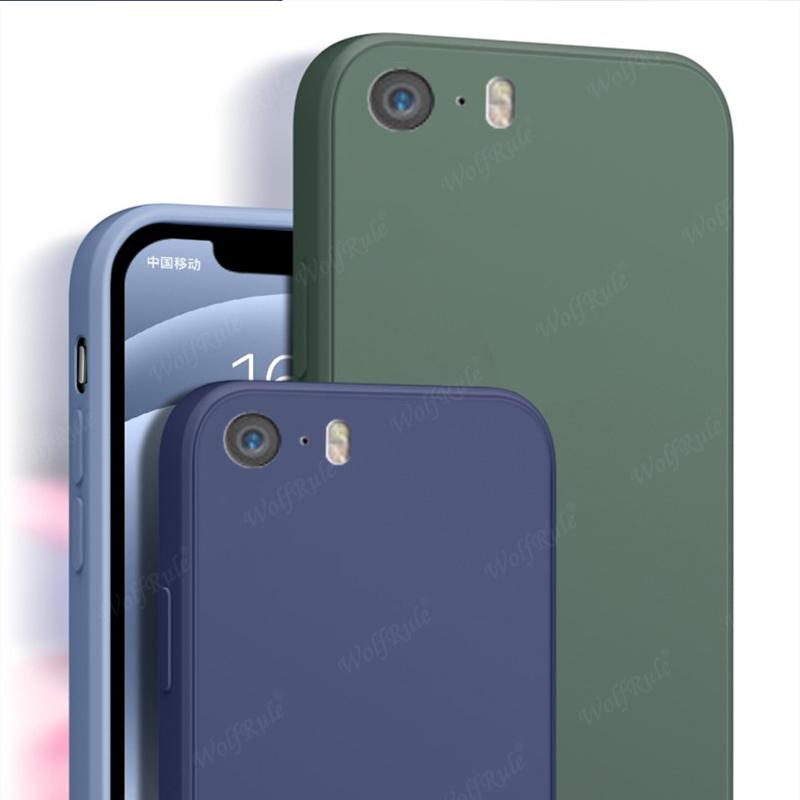 Для Чехол iPhone 5 Для Apple iPhone 5 5S SE 2016 Capa Новый Жидкий Силиконовый Бампер для Телефона TPU Мягкий Чехол Для iPhone 5 Fundas