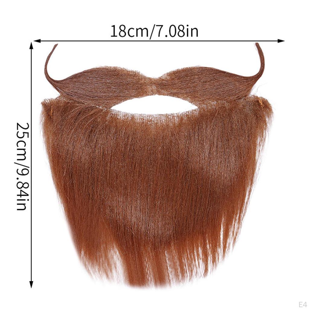 Facial Hair Funny Costume Fake Mustache for Halloween Festival Props Holiday Men