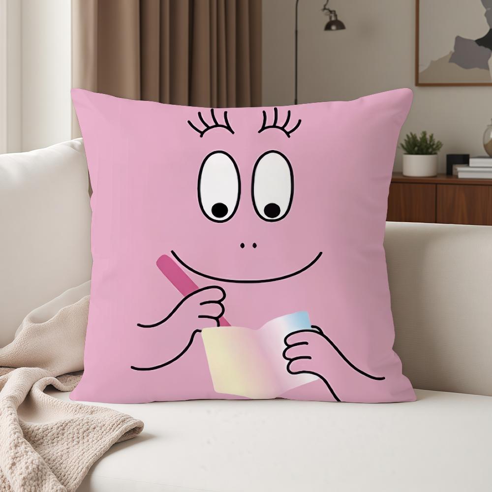Anime BBarbapapa Pillow Case Suitable For Bedrooms Living Rooms Cars Home Decoration