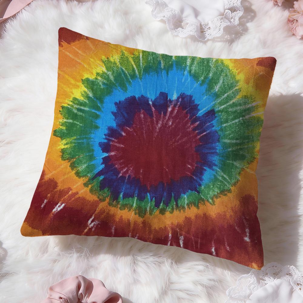 Tiedye Cushion Cover Premium Comfort Reversible Pillow Cove Two in One Design for Any Room Car Interior