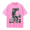 Anime BEASTARS Rouis Ibuki Graphic T Shirt Men Short Sleeve Clothing Casual Cotton Tshirt Vintage Washed Tshirt Harajuku Tops