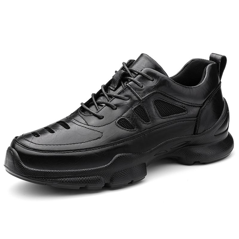 Fashion New Arrivals Man Genuine Leather Men‘’s Shoes Sneakers Non-Slip Platform Men Sports Shoes Comfy Outdoor Trainers Tenis Masculino