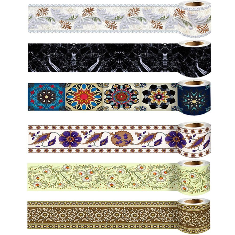 Водостойкая линия талии, самоклеющиеся обои для плинтуса, художественная наклейка, декор, стикер на стену для ванной комнаты