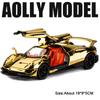 1:24 PAGANI Huayra Zonta HP Миниатюрные Модели Игрушки Сплав Литье под Давлением Двери Машины Открываются Резиновые Шины Машинки с Оттяжкой Модные Украшения