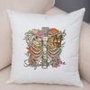 Wild Spirit Skull Pillowcase Double Print Stay Weird Mushroom Cushion Cover Soft Plush Boots Soul Camera Pillowcase for Sofa