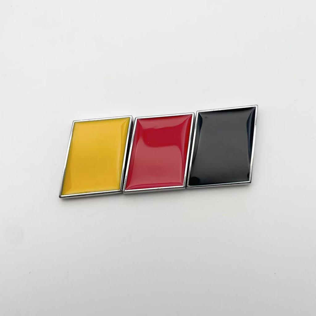 Набор стикеров с национальными флагами разных стран: Германия, Италия, Франция - Креативные металлические наклейки на машину