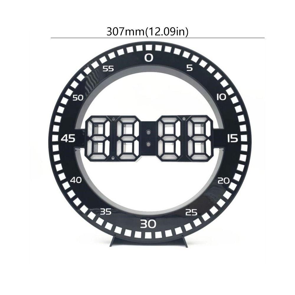 Modern Led Digital Wall Clock Jumping Seconds Portable Silent Electronic Clock Wall Mounted Luminous Wall Clock