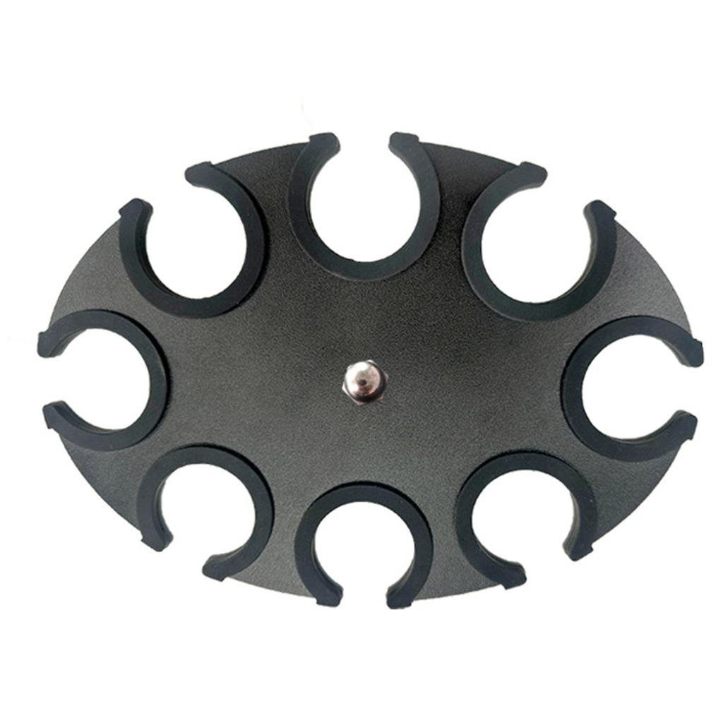 Multi Microphone Holder Organizer Round Shape Mic Storage Stand Tray Equipped with Silicone Sleeve & Mounting Screw