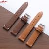 18mm 20mm 22mm Vintage Brown Leather Watchband Wristband Stitching Strap Quick Release Bracelet for Omega for Seiko Watch Band