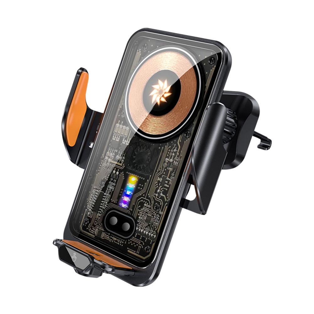 Car Wireless Charger Auto Mount Phone Holder For IPhone 15 14 13 12 Infrared Induction Fast Charging Stand P1U8